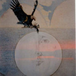 eagle with self portrait